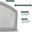 Replacement Lint Screen Filter for Hotpoint HTX21EASK0WW, HTX24EASK0WW, HTX24GASK0WW, HTX24EASK0WS, HTX24GASK0WS Dryer