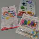 Unique Happy Birthday and Spiral Candles, Set of 20 ((20 Candles) (1-Pack)