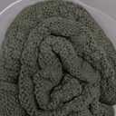 BATTILO HOME Luxury Fluffy Olive Green Faux Fur Throw Blanket, Cozy Warm Fur Blanket for Couch, Sofa, Chair, Bed, Plush Fuzzy Fur Throws with Long Pile, 60"x80"