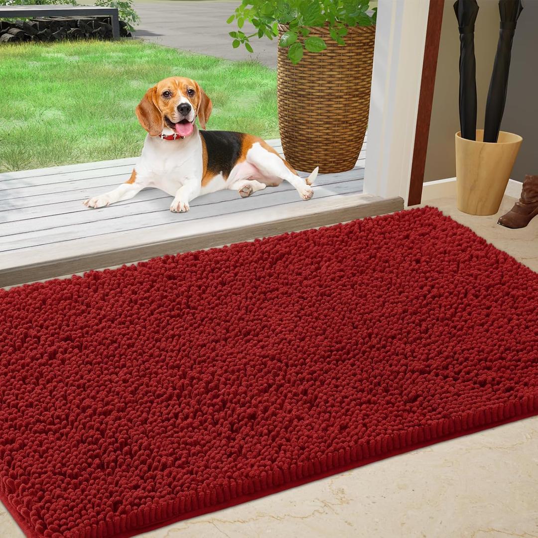 24×35.5" Bathroom Rug Red