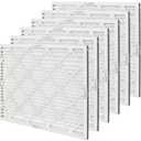 Amazon Basics 20x25x1 Air Filter 6-Pack, MERV 11 AC Furnace Filters, Dust, Pet, Allergy Control, Electrostatic, Removes Lint (Actual Size: 19.75" x 24.75" x 0.75")