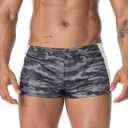 AIMPACT Men's Mesh Running Shorts Retro 3 Inch Quick Dry Gym Athletic Workout Short Shorts (X-Large, Camoblack)
