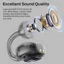 Monster Open Ear AC339 Headphones, Bluetooth 6.0 Earphones Stereo Sound,Open Ear Clip 40 Hours Playback,Touch Control, IPX6 Waterproof,Black