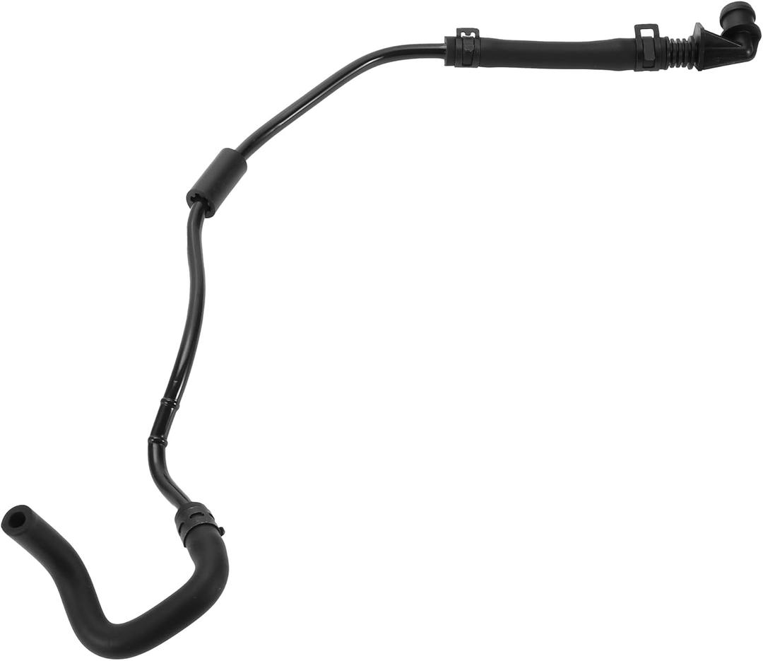 Coolant Overflow Tank Pipe No.06L121081K/06L121081F Front Cooling Vent Tube for Audi A4 2.0L 17-19 for Audi A5 2018-2020 Plastic Black Good Sealing