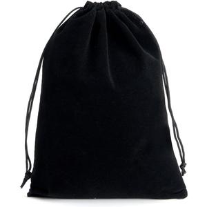 LYSXP Black Velvet bags With Drawstring 10pcs 8x12 Inch Jewelry Pouches Candy Bags Christmas Wedding Favors