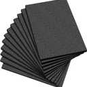 Frienda 12 Pcs 12" x 8" x 0.5" Polyethylene Foam Sheet Thick Black Packing Foam Padding Customizable PE Board Cushion Inserts for Cases Craft Shipping Moving DIY Projects Toolbox Storage (Black, L)