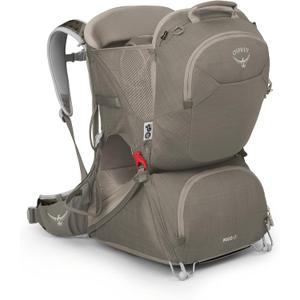 Osprey Poco LT Lightweight Child Carrier Backpack - Compact, Travel-Ready Kid Carrier with Sunshade and Adjustable Fit - Lightweight, Comfortable Hiking Carrier for Toddlers (Tan Concrete)