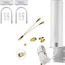 High Gain 10dBi SMA Male Wide Band 3G/4G LTE Modems, Routers, & Cell Boosters Omni-Directional Outdoor Fixed Mount Antenna for Verizon, AT&T, T-Mobile Mobile Cell Phone 4G LTE Router, Eifagur
