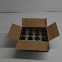 EkkoVla 12 Pack 4 OZ Glass Shot Bottles with Lids for Liquids, 120 ML Wide Mouth Jars with Caps, Reusable Small Clear Juice Shot Bottles for Juice, Sample, Whiskey - Travel