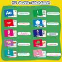 Spanish Flash Cards Toddler Bilingual Baby Cognitive Flashcards, Alphabet, Animals, Numbers, Shapes Colors, First Words, Body Parts,Emotions,Educational Toys Kindergarten Learning Activities