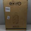 Coolife Luggage Suitcase Carry-on Hardside Travel Luggage TSA Lock Spinner Telescopic Handle