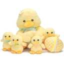 IKASA Duck Stuffed Animals with Babies Inside, Mommy Plush Toy for Kids