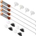 W11130359 MVWB765FW3 MVWB765FW4 WTW7500GC2 Washer Suspension Rod Kit Compatible for Whirl.pool May.tag Ken.more Cros.ley 7MWTW7000EW0 7MWTW7300EW0 MVWB765FW4 MVWB765FW3-BY MIFLUS