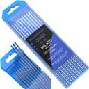 TIG Welding Tungsten Electrode 10 Pack 3/32" × 7" (Blue - 2% Lanthanated, WL20/EWLa-2) for AC/DC TIG Welding