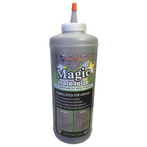 Magic Crack Filler 2.5LB Asphalt Black, for Filling in Cracks on Asphalt Driveways and Roads. Installs Easily Dry Granular No Mess and DIY (Black, 3)