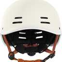 Retrospec Remi Adult Bike Helmet for Men & Women - Bicycle Helmet for Commuting, Road Biking, Skating with Adjustable Dial (Matte Eggshell With Adjustable Dial, Medium 57-59cm)