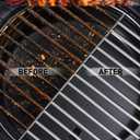 TNTOR Grill Brush with Scraper, 18" Adjustable Handle BBQ Grill Brush for Outdoor Grill, Extra Strong Grill Cleaner Accessories for Grill/Smoker/Gas/Charcoal Grill Cleaning-Grill Gifts for Men/Dad