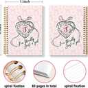 Pink Personalized Notebook Journal for Teen Girls Women, Initial Monogrammed Gifts for Women Girl, Teen Journals for Girls, Coquette Pink Bow Initial S Hardcover Spiral Notebook, 5.5x8.3