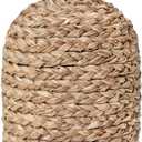 PEMAR Handwoven Seagrass Door Stopper with Handle Weighted Door Stop for Indoor Use, Floor-Friendly Felt Base, Warm Handcrafted Home Accent (5.2 lb)