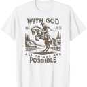 Cowboy Bible Scripture Verse Western Jesus For Mens Faith T-Shirt, Small