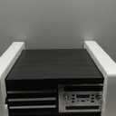 Vinyl Record Player 10-in-1 Music Center Turntable Built-in Speakers Support 3 Speed BT Wireless Input/Output AM/FM Radio CD Tape Cassette Player Aux RCA Auto Stop Vinyl Recording to USB/TF Card Black