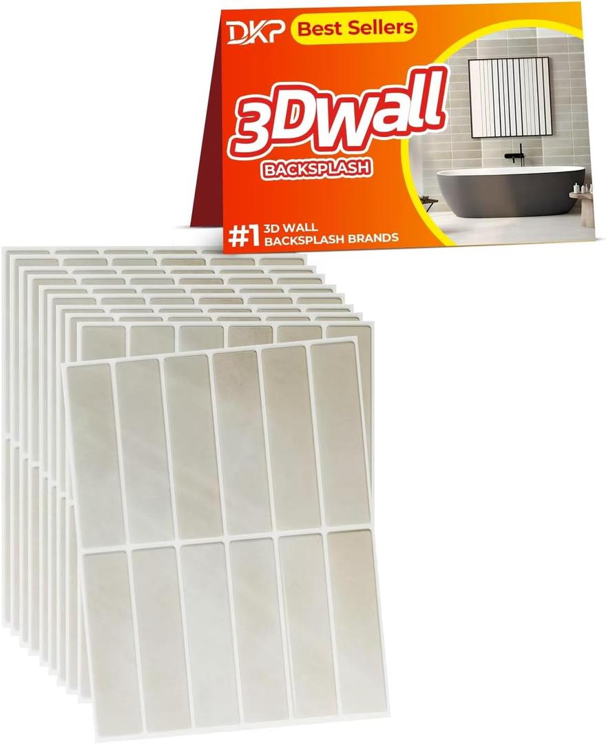 20 Sheets Thicker Design Premium Peel and Stick Wall Panels and Backsplash, Peel and Stick Ceiling Tiles Sheets for Kitchen, Bathroom, Fireplace, and Ceiling