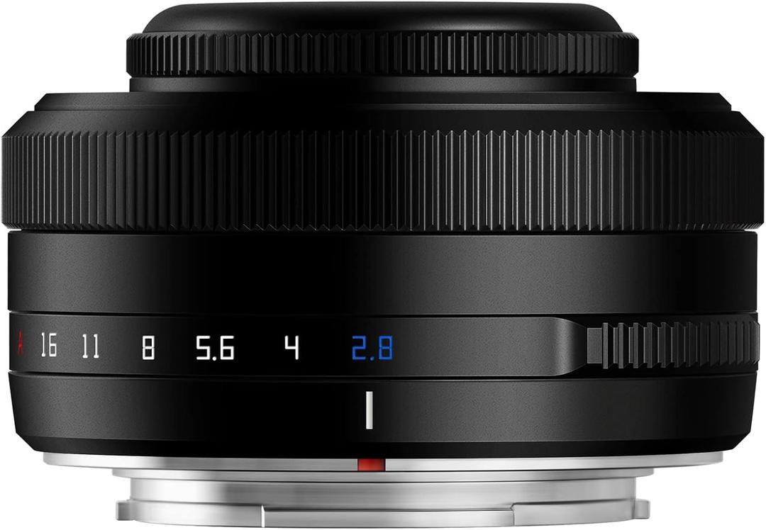 TTArtisan 27mm F2.8 Metal Bodied Auto Focus AF Lens Compatible with FujiFilm FX Mount - Black