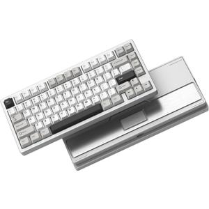 Womier RD75 Pro 75% Wireless Gaming Keyboard, Quick Release Aluminum Keyboard, QMK/VIA Tri-Mode Mechanical Key Board Custom Hot Swappable with RGB Creamy for Windows/Mac/PC - Silver