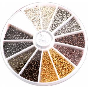 3000 PCS Crimp Beads Kit 1.5mm+2.0mm Copper Jewelry Making Beading Supplies for DIY Bracelet Earring Making Clamp End Stopper Spacer