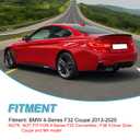 KHK Rear Trunk Spoiler Compatible with 2013-2020 BMW 4-Series F32 Coupe