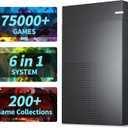 Kinhank 4tb Retro Game Hard Drive 6 Game System in 1 with 75000+ Games, Retro Game Consoles Compatible with 200+ Emulators, Portable Game Hard Drive Disk Compatible with Win 7/8/10/11
