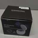 Ultrasonic Retainer Cleaner Machine, Cleaning Pod for Jewelry Cleaner, Dentures, Mouth Guards, Rings, Earrings, Glasses- 200ML 45kHz One-Touch 5-Minute Deep Clean (White)