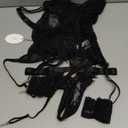 Avidlove Lingerie for Women Lace Corset and Panty Outfits Garter Lingerie Sets (Black, XS)