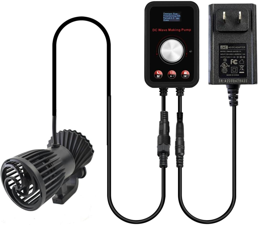 660-4700GPH 28W DC 24V Energy Saving Large Flow Wave Maker Controllable Multi Wave Suit for Marine Aquarium Tropical Fish and Reef Tank