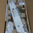 monTEK Single Monitor Arm for Max 45 Inch Ultrawide Screens Adjustable Monitor Desk Mount Holds 35 Lbs Cable Management with C Clamp/Grommet Desk Mount, VESA 75/100mm (White)