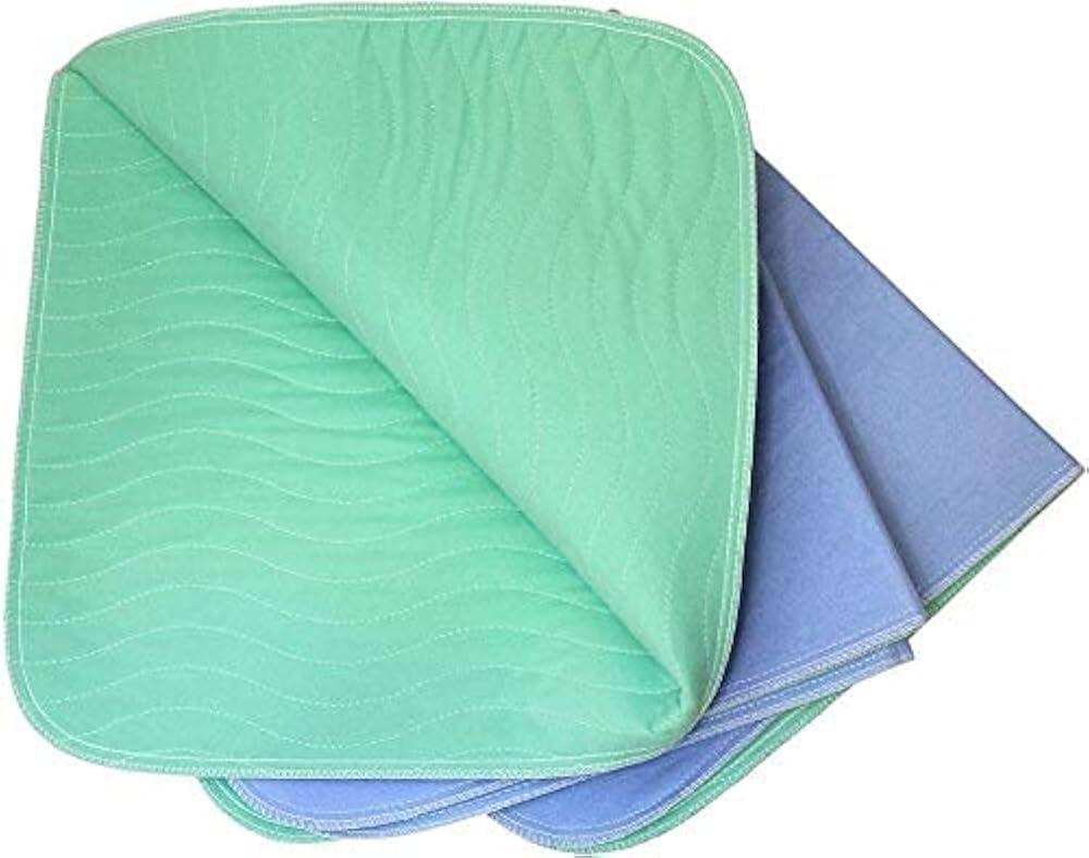SAPPHIRE HOME Washable Reusable Underpads 2 Pack, Bed Pads Washable Waterproof, Extra Thick, Ultra Absorbent 34''x36'', Incontinence Bed Pads for Adults, Kids, and Pets
