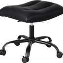Frassie Adjustable Rolling Foot Rest Stool Ottoman Under Desk Gaming/Office, 20.8 inches x 17 inches x 21.2 inches