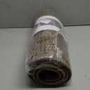 Kitchen Rugs and Mats Non Skid Washable Set of 2 PCS, Absorbent Runner Rugs for Kitchen, Farmhouse Weave Floor Mats in Front of Sink, 17.3"x 47"+17.3"x 29" (Brown)