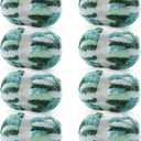 8 Pack Chunky Yarn for Hand Knitting - Chenille Blanket Yarn for Crocheting Blankets - 228 Yds/61.6 Oz Rainbow Ombre Yarns - Super Bulky Soft Thick Mixed Color Jumbo Yarns (8, Mint-Teal-Green)