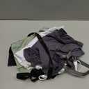 Bencailor 4 Pcs Women's Lace Cami Bralettes Spaghetti Strap Crop Tops Bandeau (Large, Black, Dark Gray, Olive Green, White)