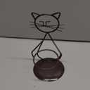 Marbrasse Desktop Glass Planter Vase Holder, Modern Creative Cat Plant Terrarium Metal Stand for Hydroponics Plants Home Garden Wedding Decoration Outdoor Planter Ideas (Style 2) (Jklw308-16)