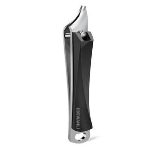 Ingrown Nail Clippers, Slanted Curved Blade Toe Nail Clippers for Ingrown Toenails & Fingernail, Stainless Steel Toenail Clippers Cutter, Angled Nail Clippers for Seniors, Men, Women (Black)