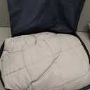 L'AGRATY Weighted Blanket - 48"x72" 15lbs Cooling Breathable Heavy Blanket Microfiber Material with Glass Beads for Adult All-Season Summer Fall Winter Soft Thick Comfort 