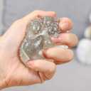 2 x Taba Squishy Cat Paw Squeeze Toys,Sensory Fidget Toy for Your Best Mellow and Chill,Birthday Gift, Squishy Toys for Adults (Blue Transparent)