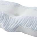 Memory Foam Pillow Soft and Non-Deformable Sleeping Pillow Fast Rebound Memory Foam Pillow Two-Way Ergonomic Neck Pillow for Side-Back Tummy Sleepers, 24.8x15.4x4.7Inch, 4812414 (One Color)