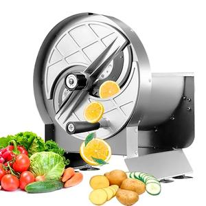 Anatole Commercial Vegetable Slicer Stainless Steel for Tomato Onion Potato Lime 0-0.5'' Thickness Adjustable Manual Fruit Cutter with 6 Suction Cups