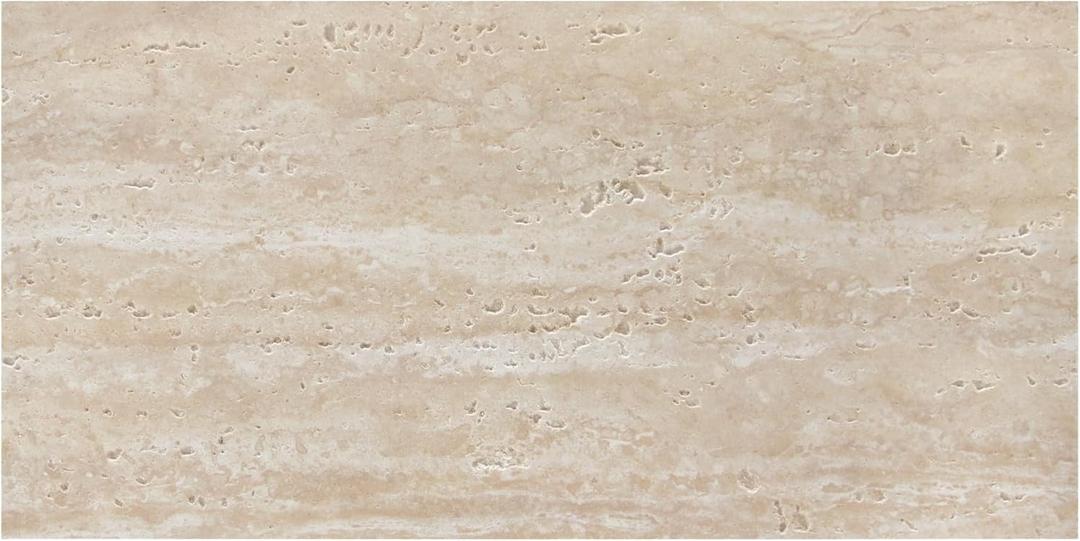 10 x 10-Sheet Beige Travertine Natural Clay Mosaic Tile, 12" x 24" Subway Flexible Stone MCM Modified Clay Material Wall Tiles for Home Decoration, Indoor & Outdoor, Covers 19 Sq. Ft.