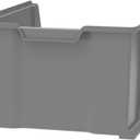 Akro-Mils 30289 Super-Size AkroBins Plastic Storage Bins, Space-Saving Stackable Bins for Garage, Classroom, Warehouse Organization, 24" L x 18" W x 12" H, Grey, 1-Pack