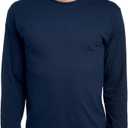 Jerzees Mens Dri-Power Cotton Blend Long Sleeve Tees, Moisture Wicking, Odor Protection, UPF 30+, Sizes S-3x (S)