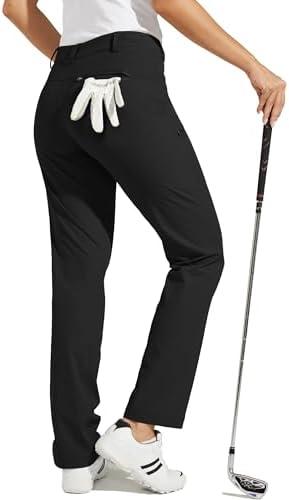 Willit Women's Golf Pants Hiking Pants Quick Dry Lightweight Outdoor Casual Pants with Pockets Water Resistant, Size: 10